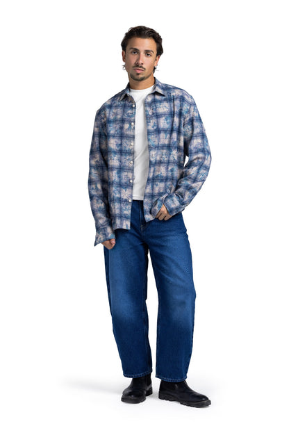 CHECKED SHIRT (Light Blue)