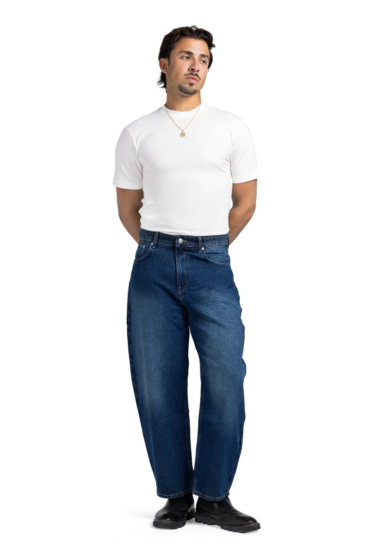 Tapered Baggy Denim (Blue)